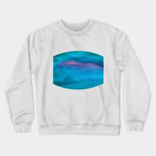 Light Sea Blue Galaxy Crewneck Sweatshirt